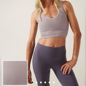 Athleta Aurora Crop Top - Tinsel Purple